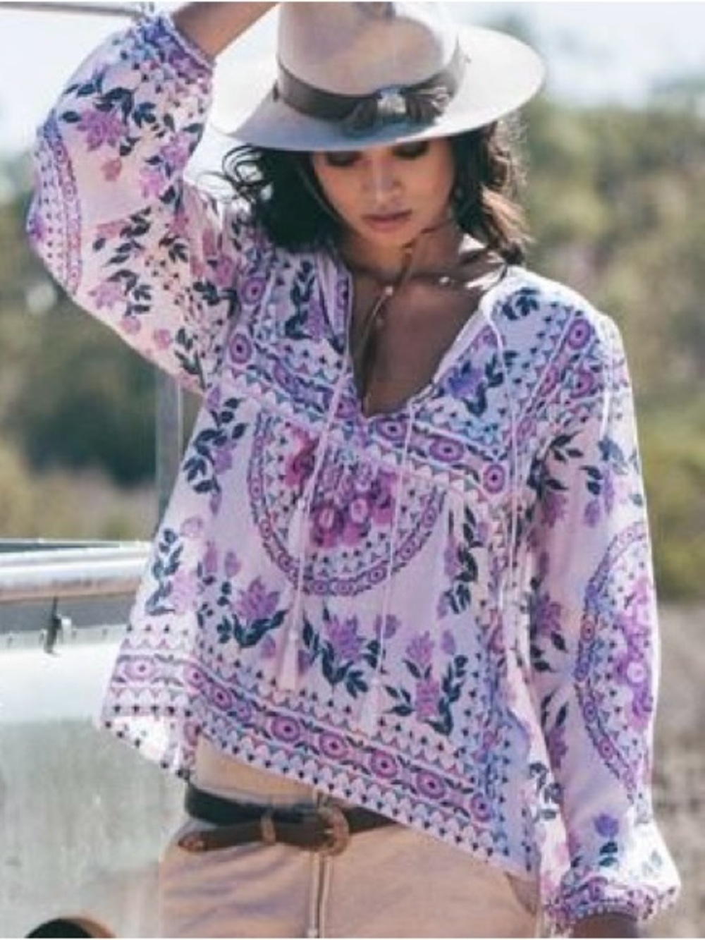 Spell blouse Portobello Road mandala print